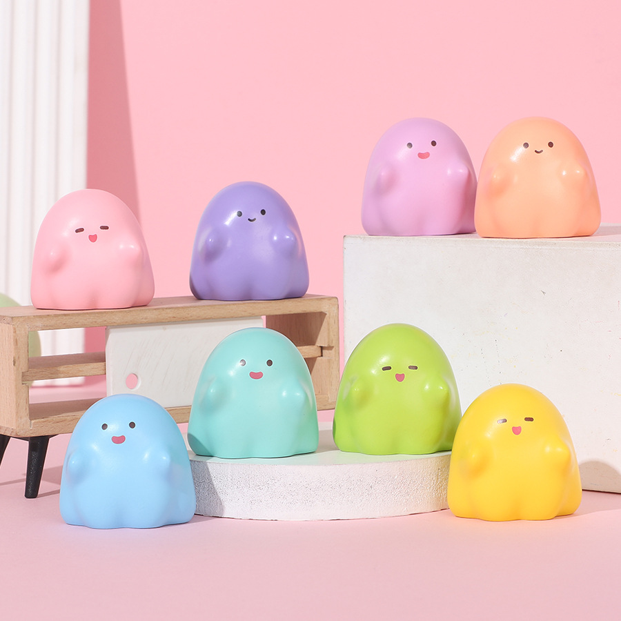 新款迷你呆呆小阿飘摆件可爱迷