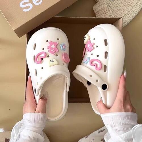 夏季可爱沙滩室内洞洞鞋女eva情