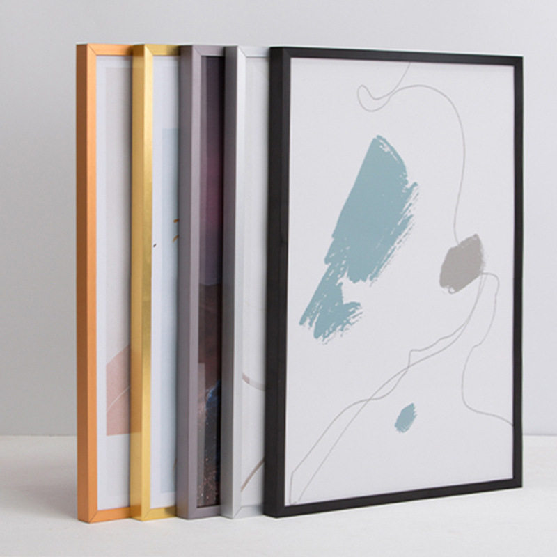 风铝合金相框 简约画框摆台外框架装裱挂墙海报广告写油画框