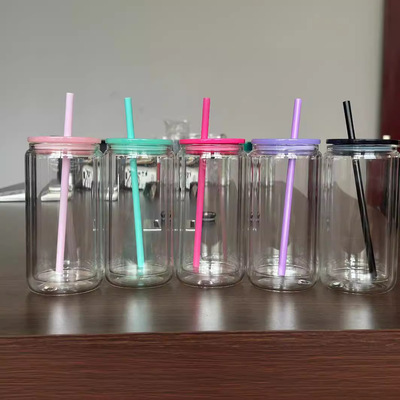 双层梅森杯热升华玻璃杯雪球杯高