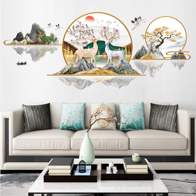 新款旅康CH69055福鹿双全A山水