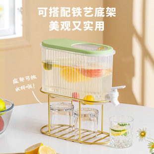冰箱冷水壶带龙头家用大容量冰水冷饮凉水果茶桶酸梅汤果汁冷泡壶