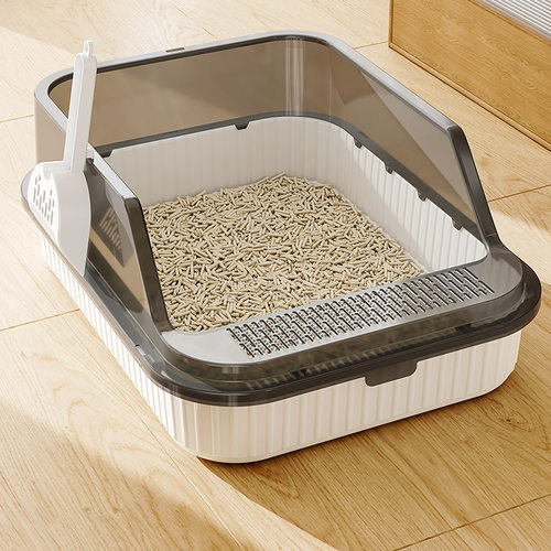 半封闭式大号猫砂盆防外溅防带沙