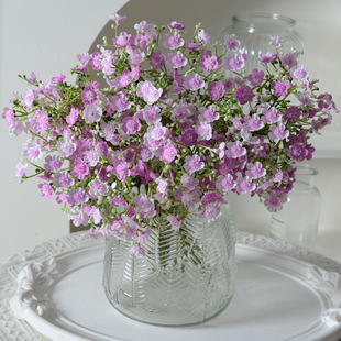 新款 手捧满天星仿真花束 家居婚庆装饰单枝小碎花人造小把束假花