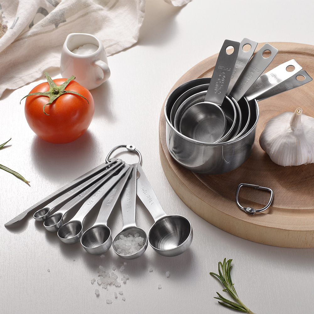 不锈钢量杯量勺套装定量烘焙计量