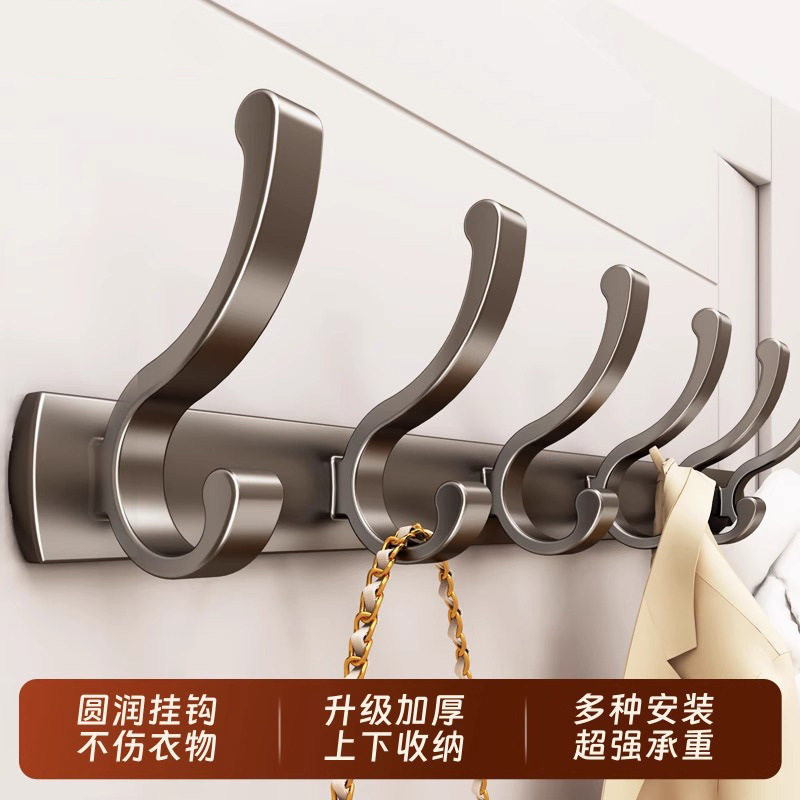 直供门后挂钩免打孔大凤尾钩子入图片