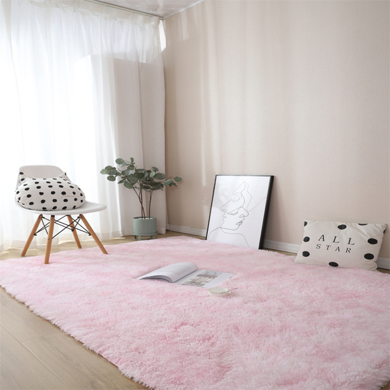 新款北欧榻榻米丝毛满铺地毯卧