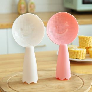 网红笑脸饭勺可爱不粘饭微笑饭勺塑料电饭锅可立式可挂多功能创意