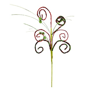 金粉圣诞糖果旋转装饰花杆金粉红绿色扭扭棒糖果插件