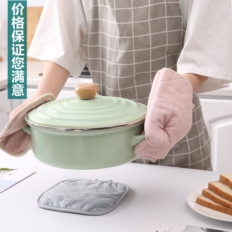 隔热手套套装加厚耐高温烤箱手套防烫微波炉手套耐热防热手套