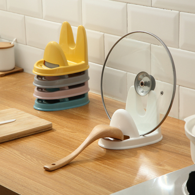 锅盖架坐式厨房台面带接水盘家用