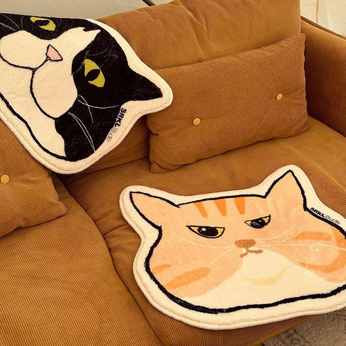 跨境temu热销创意猫咪仿羊绒猫咪