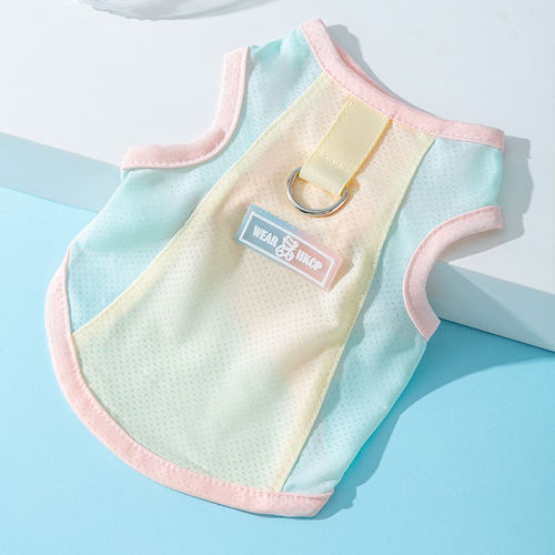 马卡龙小蝴蝶网眼防晒凉凉牵引背