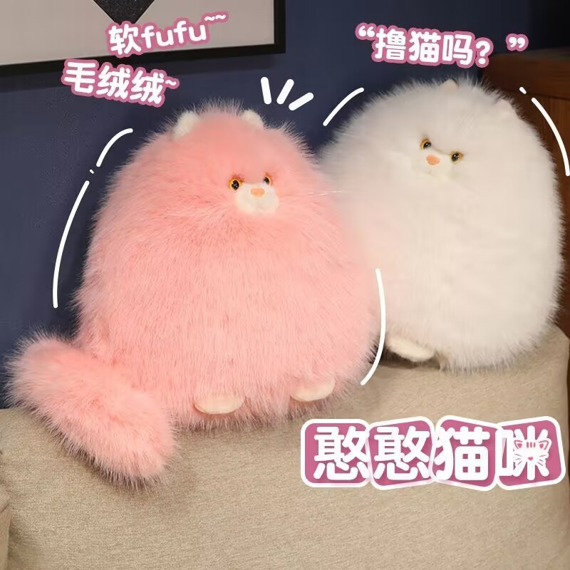 跨境可爱波斯猫咪毛绒玩具公仔男图片