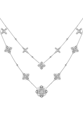 高银版项链女EGEM意境S925纯银