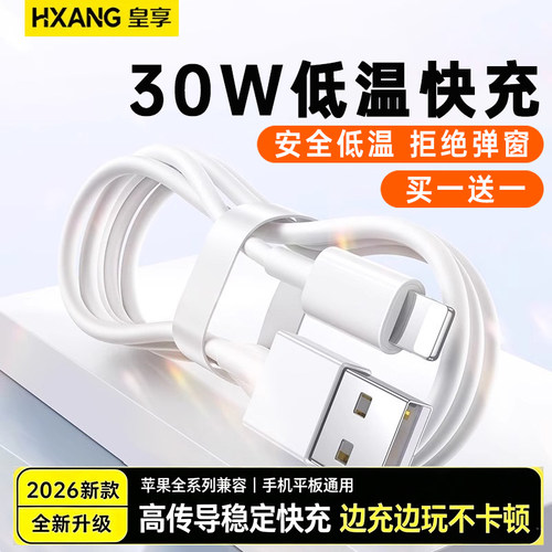 皇享苹果快充线加长款买一送一
