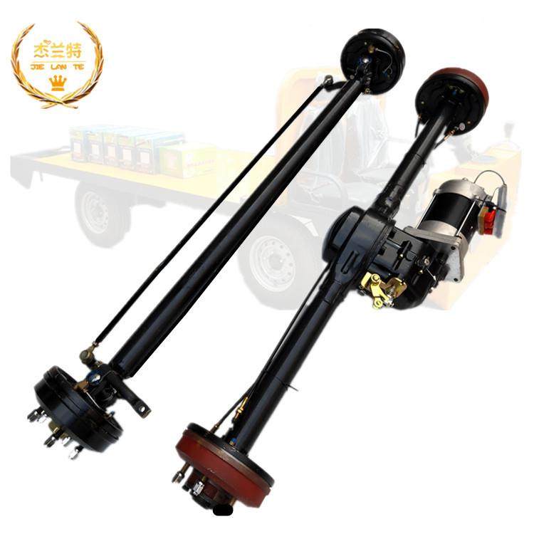 厂家电动车配件总成载重前桥后桥交流电机搬运车一体大功率油鼓刹