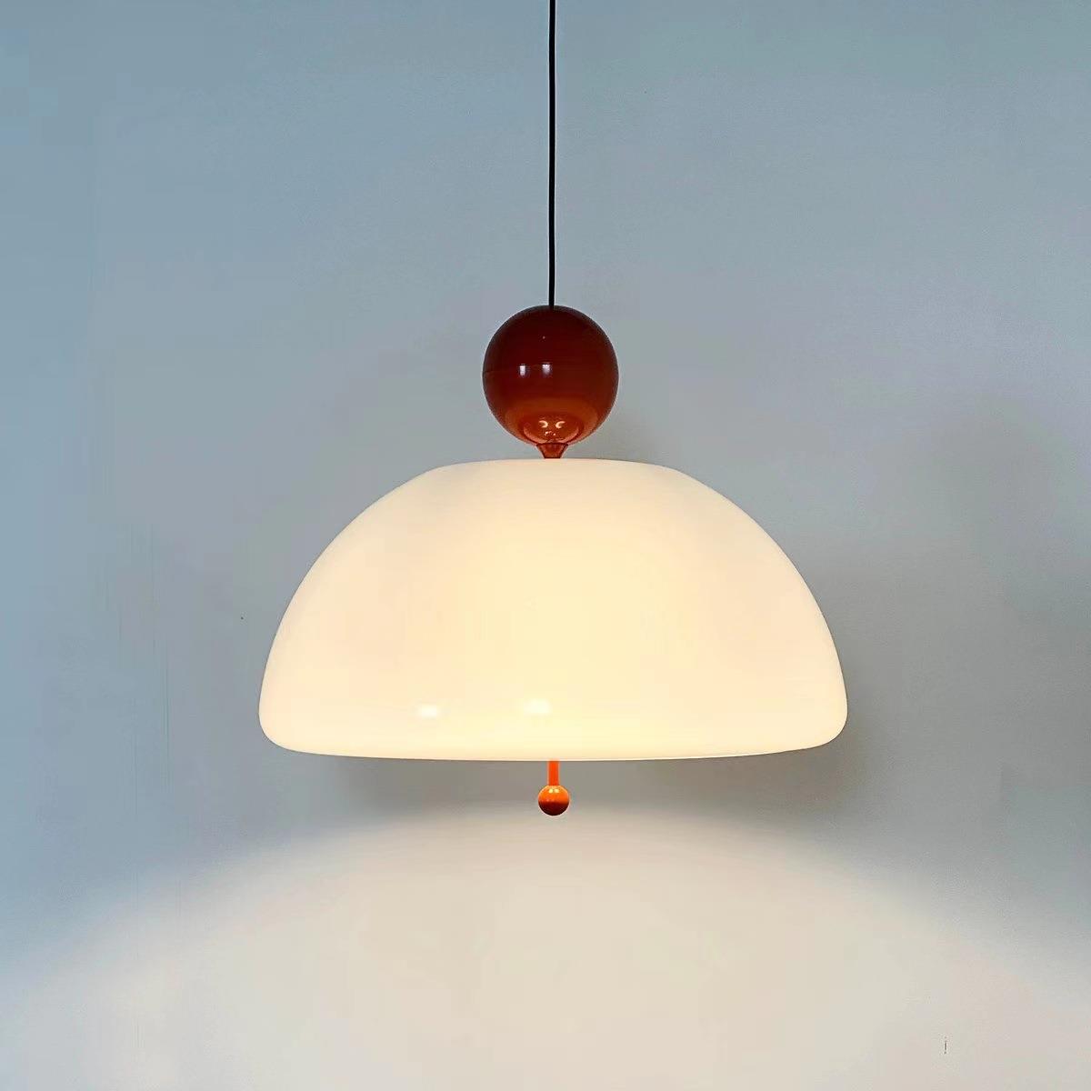 心晴餐厅吊灯中古法式复古后现代客厅奶油风玻璃卧室茶室吧台主灯