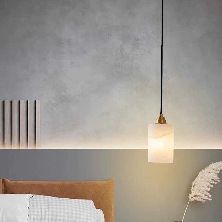 跨境西班牙云石餐厅主卧室床头小吊灯设计师简约过道走廊入户玄关