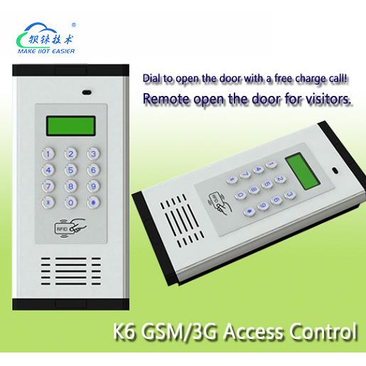 K6无线楼宇对讲系统电话楼宇对讲器手机远程开门控制器短信指令