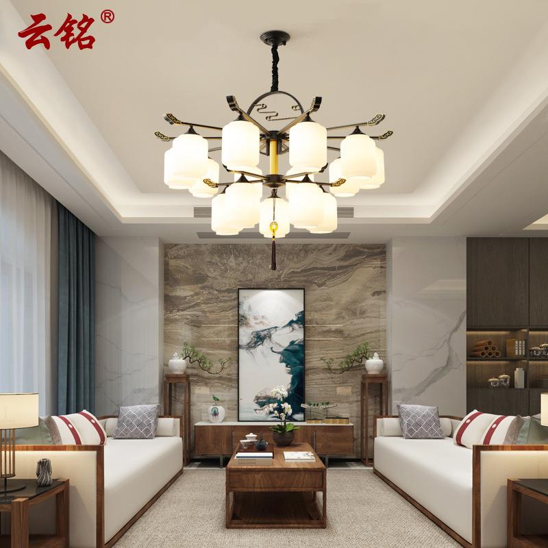 新中式吊灯客厅大厅卧室新款中国风高档餐厅别墅复式楼吊灯具3039