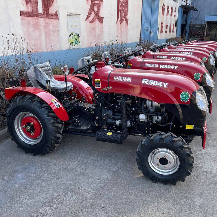 50马力矮架大棚王四轮旋耕机 水旱两用高花胎四轮拖拉机旋耕机