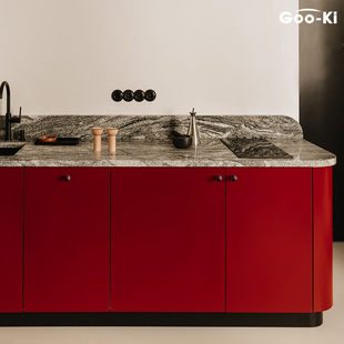 精选格奥琦 陨灰柜门拉手单孔橱柜门把手衣柜抽屉小拉手极简