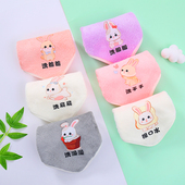 婴儿口水巾新生儿珊瑚绒超软小方巾宝宝专用洗脸巾儿童正方形毛巾