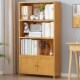 精选竹书架简单儿童收纳架厨房收纳架实木学生客厅收纳多层书柜地