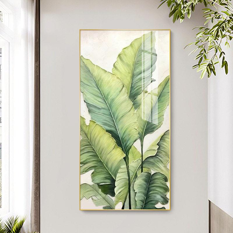 家大业大客厅玄关挂画级感北欧走廊酒店装饰画轻奢现绿植入户图片