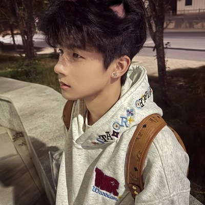 卫衣男刺绣宽松百搭单穿卫衣外套