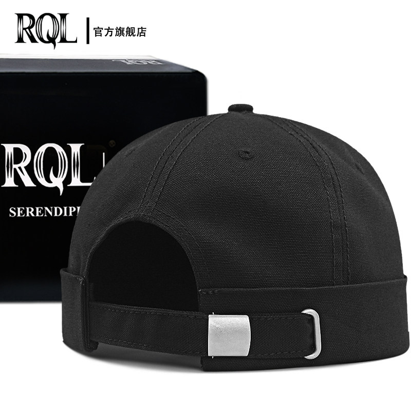 帽子男女春夏雅痞大头大码百搭韩版流氓帽复古潮无檐瓜皮帽地主帽