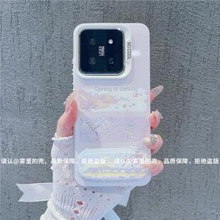 ins风小清新春日樱花适用小米15/14/13pro手机壳新款高级感网红手机套适用红米k80/k70/k60防摔外壳保护套女