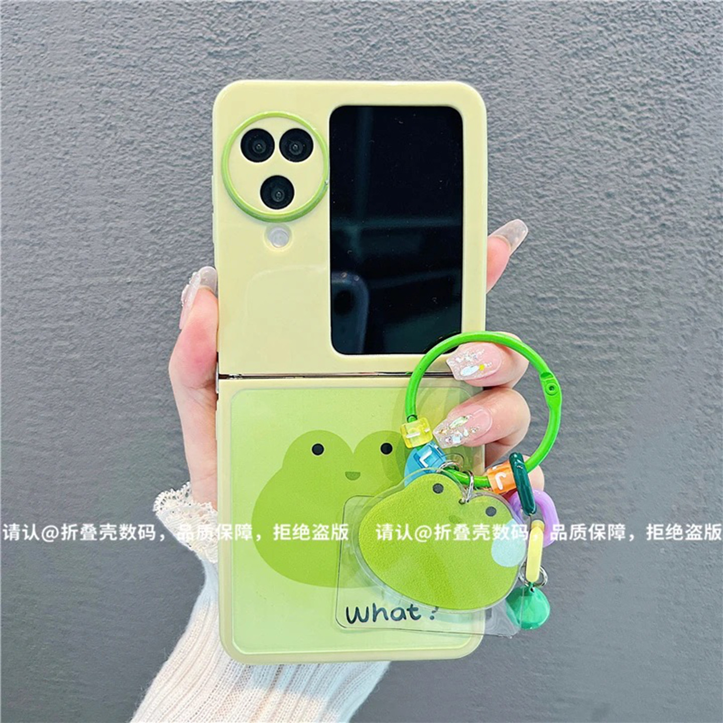 ins风可爱流汗青蛙适用oppofindn3flip手机壳新款高级感网红爆款折叠屏手机壳findn2flip硅胶外壳防摔保护套