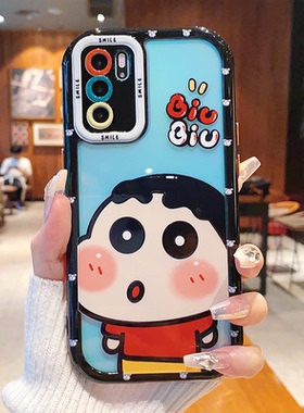 适用OPPOReno10/9pro蜡笔小新卡通手机壳新款Reno11/8/7高级感防摔奶油壳Reno6/5创意呆萌可爱情侣保护壳女