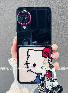 ins风小清新凯蒂猫适用oppofindn3flip手机壳新款高级感网红爆款折叠手机壳findn2flip硅胶外壳防摔保护套女