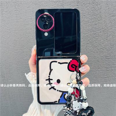 ins风小清新凯蒂猫适用oppofindn3flip手机壳新款高级感网红爆款折叠手机壳findn2flip硅胶外壳防摔保护套女