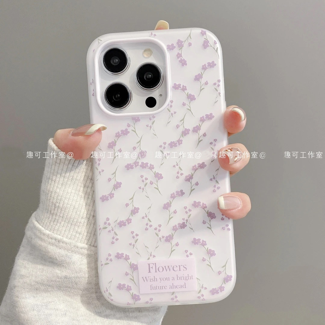 小清新温柔碎花适用苹果16promax手机壳新品高级感iPhone17pro网红爆款手机壳15/14好看的防摔外壳保护套女生