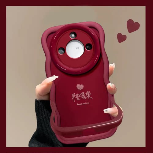 小清新平安喜乐适用荣耀x60pro手机壳新品高级感mate70pro网红爆款手机壳mate70pro好看的外壳支架保护套女生
