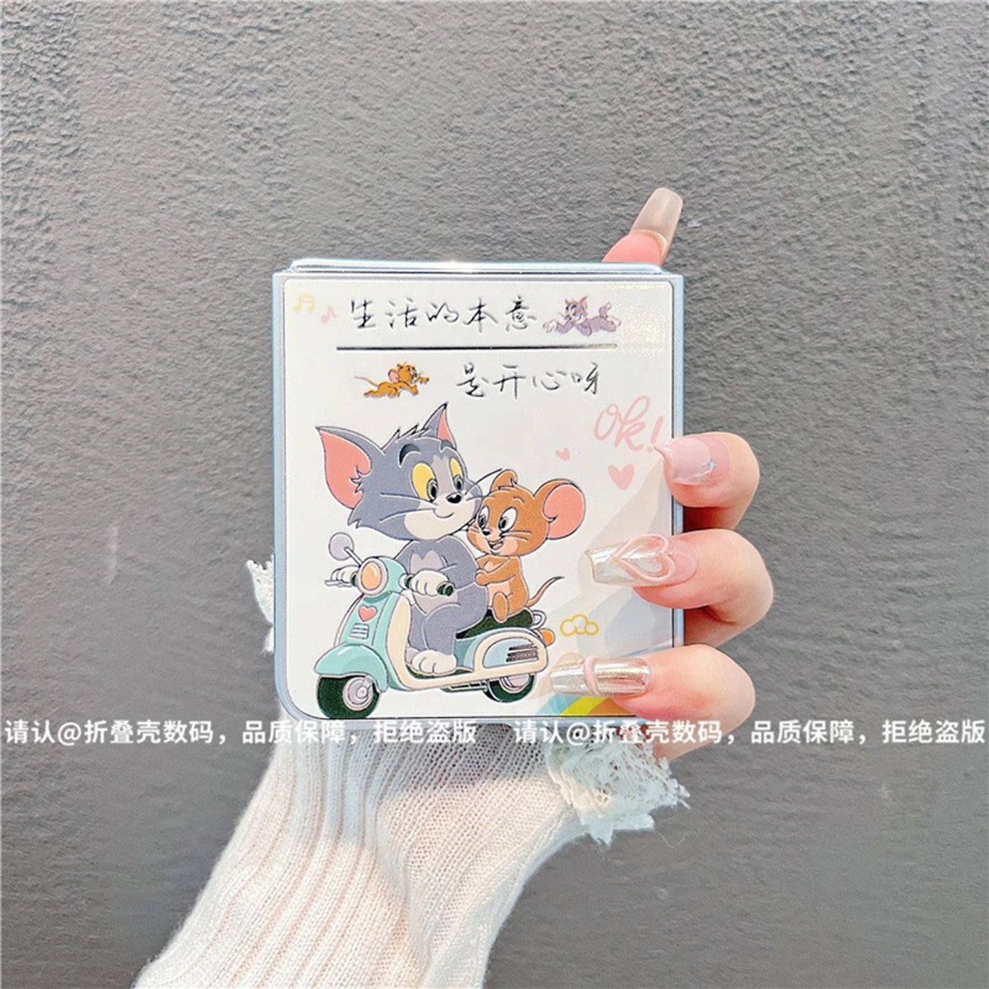 ins风生活的本意是开心适用华为novaflip手机壳新款高级感pocket2网红爆款折叠手机壳pockets防摔外壳保护套图片