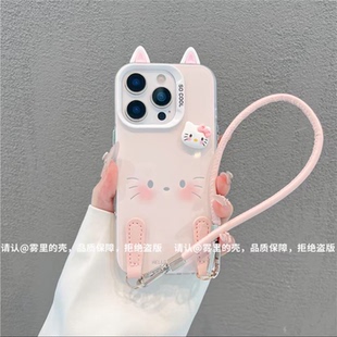 ins风小清新腮红小猫适用苹果16promax手机壳新款高级感iPhone17promax网红爆款手机壳15/14防摔外壳保护套女