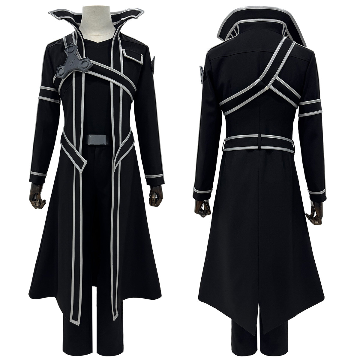 HOLOUN控想派系刀剑神域黑剑士COS服桐谷和人桐人常服面料C服