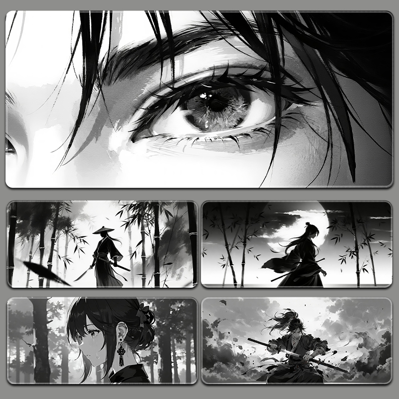 鼠标垫超大水墨武侠电脑键盘垫