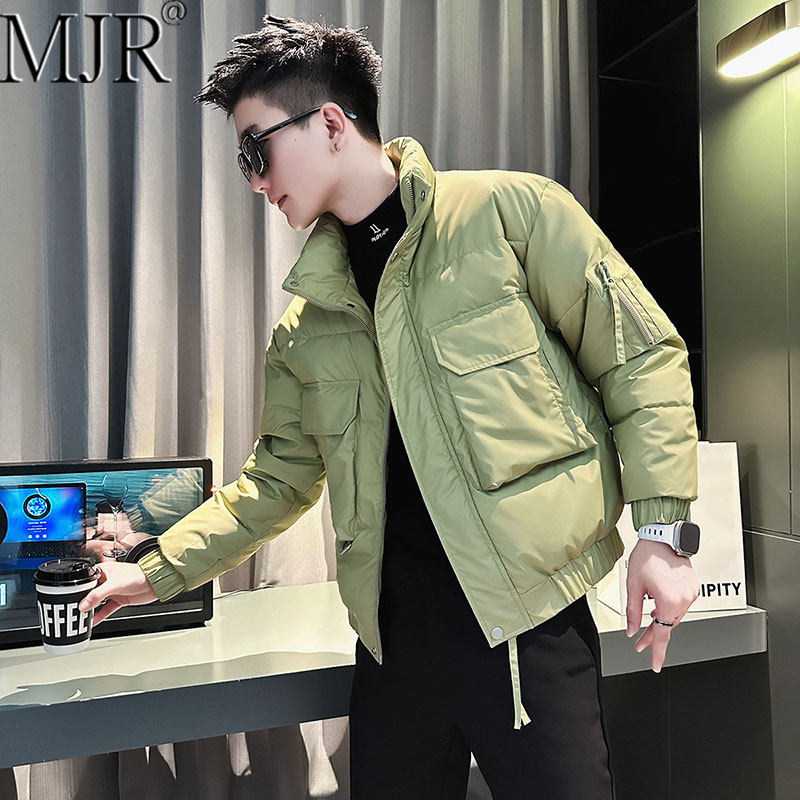 潮牌2026新款羽绒棉服男款立领外套2026年冬季新款高级感加厚男装