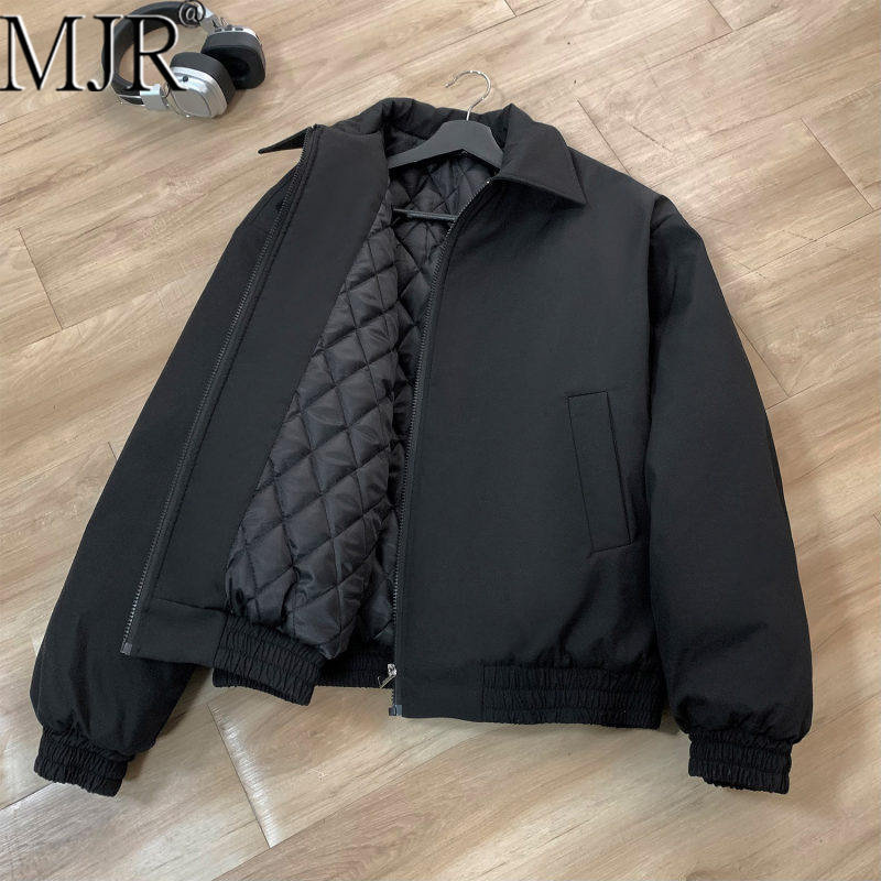 潮牌高级感短款羽绒棉服男2026新款加厚保暖棉衣男装冬装翻领外套