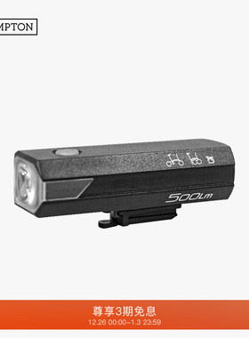 BROMPTON小布自行车夜骑灯USB充电猫眼前灯组500Lm