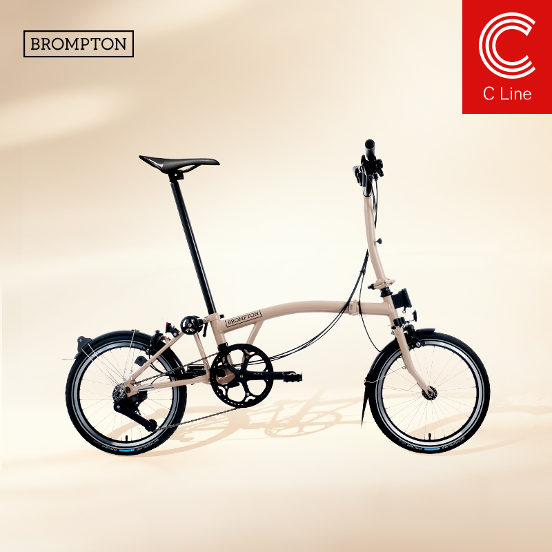 小布折叠自行车4速沙丘棕