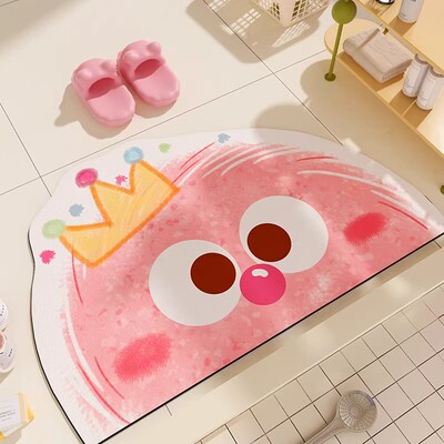 多巴胺卡通浴室防滑吸水脚垫