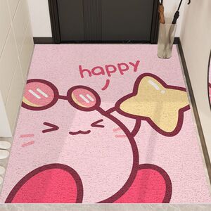 星之卡比入户门地垫家用可裁剪