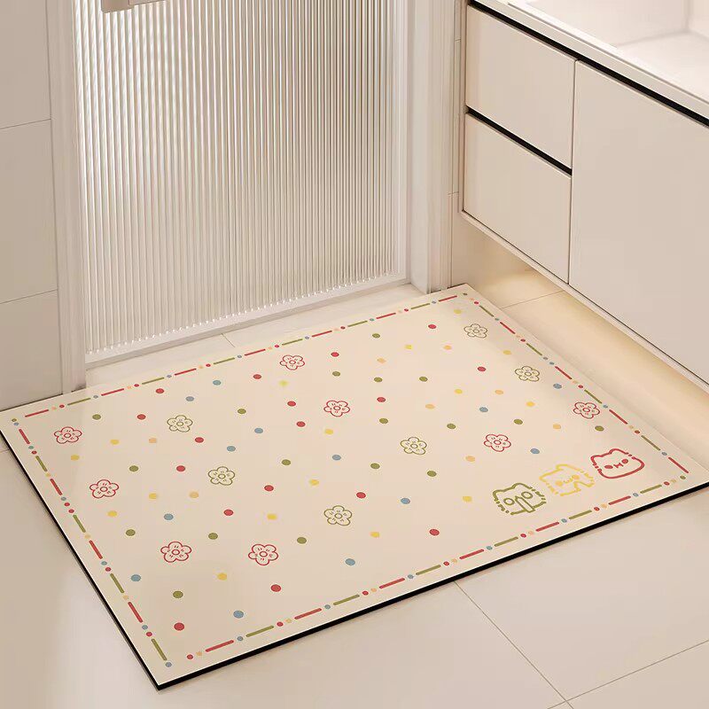 浴室吸水地垫硅藻泥2026新款卫生间门口防滑速干脚垫家用厕所地毯